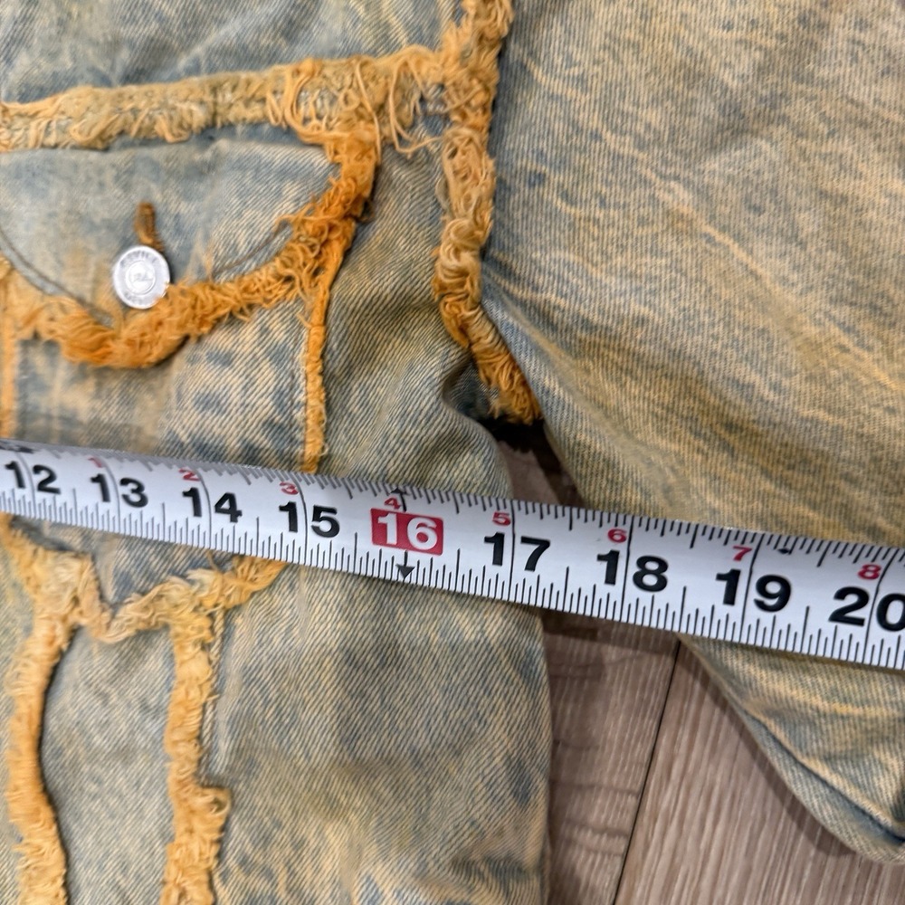 Revice Fringe Denim Jacket Unisex Small - Picture 4 of 6